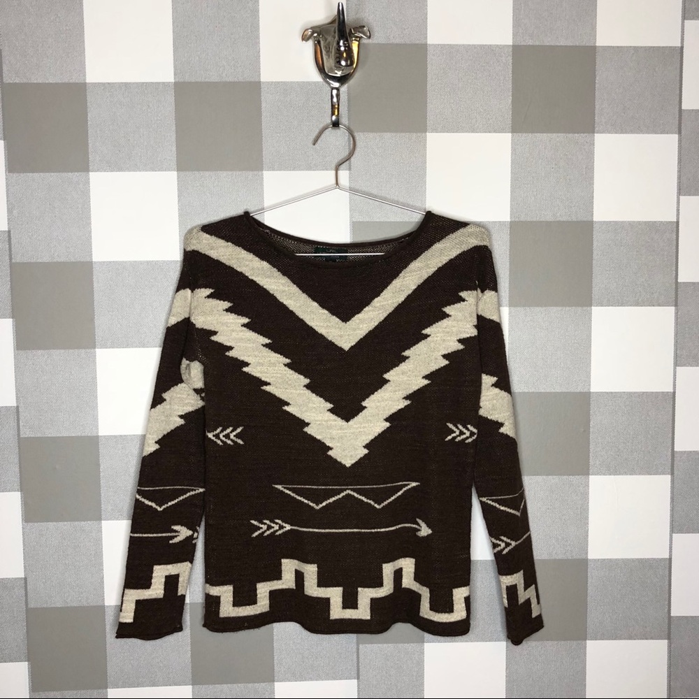 Lauren Ralph Lauren Western Vintage Sweater Print